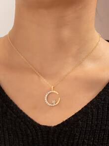 这款时尚的几何半圆形项链，适合日常佩戴，也可作为礼物送给朋友。 - 彩色 - 查看 7