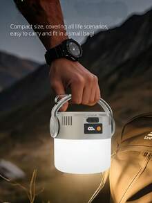 4/3/2/1pc Dual-Lens All-Purpose Solar Camping Lamp - Type-C / Solar Dual-Charging + COB Floodlight / LED Far-Reaching Dual Light Sources + Portable And Hanging Design + Waterproof. Suitable For Outdoor Camping, Night Fishing, Night Market Vending, Home Power Outage, Emergency Rescue, And Garden Gatherings - A Multi-Purpose Lighting Tool For Various Scenarios - trắng - Xem 4