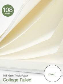 Sổ tay lò xo 140 trang kẻ chấm, phù hợp cho cả nam và nữ, dùng để viết nhật ký, ghi chú, khổ A5 (15,24 cm x 20,32 cm), quà tặng cho nam và nữ, đồ dùng văn phòng phẩm cho nữ, phụ kiện bàn làm việc - A5 - Xem 3
