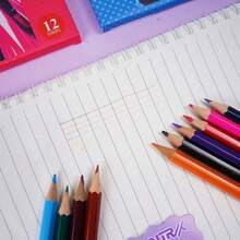 12pcs K-POP Theme 2B Pencils, Student Stationery Set, Random Styles - Multicolor - View 6