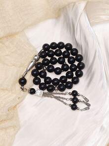 33颗穆斯林念珠，直径10毫米，纯色树脂伊斯兰念珠 - 彩色 - 查看 6