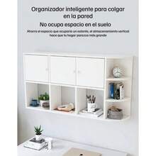 Estantes Flotantes Repisas De Pared Almacenamiento Para Sala Cocina - Blanco - Ver 3
