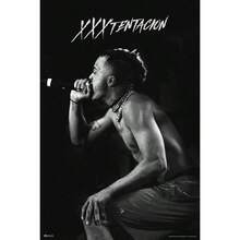 XXXtentacion Poster Stage BW XXXtentacion Merch Bad Vibes Forever XXX 17 Album Art Skins Trap Music Aesthetic XXXtenations Merch XXtentacion Tapestry Rapper Cool Wall Art Print Poster 16x24 - 1PC - 查看 3