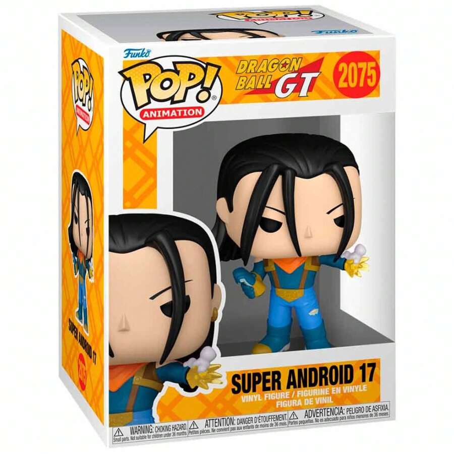 Funko POP 龍珠GT 手辦 - 超級人造人17號 #2075 - 9厘米收藏級乙烯基手辦 - 長髮戰鬥姿勢 - 官方授權產品 - 粉絲和收藏家的理想禮物 - 西班牙大陸地區24/48小時免費送貨 ✅ - 選項 1 - 查看 1