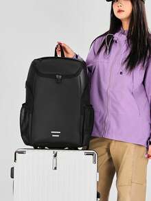 男士多功能背包，学生书包，时尚笔记本电脑包，大容量旅行背包，商务背包 - A - 查看 5