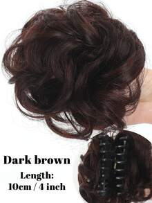 爪夹式凌乱发髻假发片 合成波浪发髻甜甜圈盘发发髻假发片 女士女孩接发 - 彩色 - 查看 20