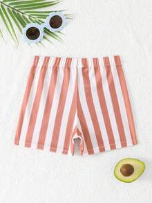 1pc Boys' Striped Swim Trunks - Multicolor - View 2