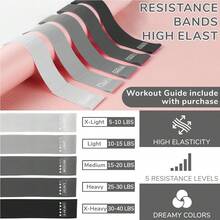 Pilates Ring Set – 14-Inch Anti-Deformation Magic Ring With Soft Handle, Mini Ball, 5 Resistance Bands, User Guide, Home Pilates Equipment - Grey - View 6