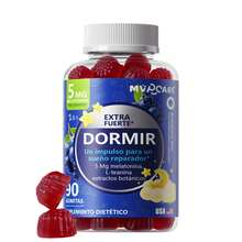 MVPCARE Gominolas de melatonina, suplemento para el sueño en adultos, 5 mg de melatonina, 90 caramelos blandos con sabor a arándanos, para un máximo de 45 días. - 90 pastillas - Ver 1