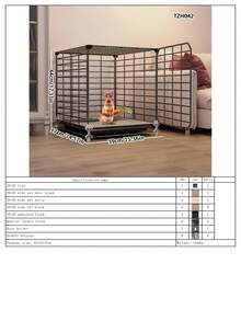 Detachable & Modular Pet Rabbit Cage With Tray, Easy To Clean, Suitable For Rabbits, Guinea Pigs And Other Small Pets - Multicolor - View 15