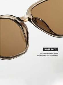 1副/2副/5副复古木腿方框时尚眼镜，男女皆宜，适合派对、日常佩戴、旅行和度假。 - 木紋腿墨鏡 - 查看 2