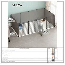 Detachable & Assembled Puppy Playpen, Small Dog/Rabbit/Kitten Indoor Safety Fence - Multicolor - View 19