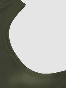 AiTyi 女士连体裤，U 领极简显瘦塑身衣，舒适休闲性感，适合户外通勤，百搭 Y2K 风格，适合海滩派对、乡村度假、节日、复活节、毕业典礼、返校季、夏季等场合，尽显优雅气质。 - 軍綠色 - 查看 7