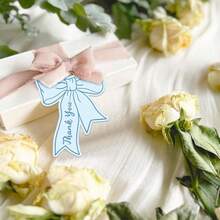 1/20/50/100pcs Pink Bow Mini Thank You Cards - DIY Blank Cards For Business, Restaurant, Anniversary, Graduation, Birthday, Wedding, Baptism, Thanksgiving, Teacher's Day And Other Occasions To Express Gratitude To Customers, Friends And Family - A - View 10