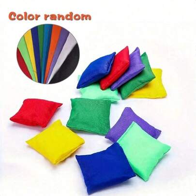 10pcs/9pcs Sandbags, 1.97 Inch Bean Bags, Tossing Game, Square Bean Bags, Beanbag Toss, Beach Toss Bags, Lawn Games, Outdoor Games And Activities