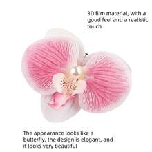 Bộ 8 kẹp tóc dự tiệc bãi biển Hawaii dành cho nữ, trang trí hoa lan giả và bướm, phụ kiện tóc cho đám cưới và lễ hội, kẹp tóc dạng càng cua, kẹp tóc cài, ghim cài tóc. - 8 bông hoa dâm bụt - Xem 2