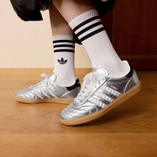 Adidas SAMBA JP Classic Valentine's Day Edition Glossy Sneakers - Silver - View 3