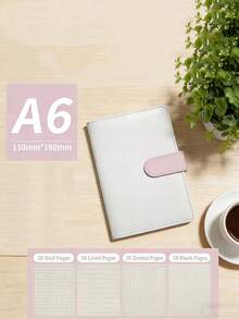 A6 PU Loose-Leaf Envelope Folder, Receipt Organizer, Notebook Soft Leather Loose-Leaf Planner, Wealth Management Gift Set - Multicolor - View 1