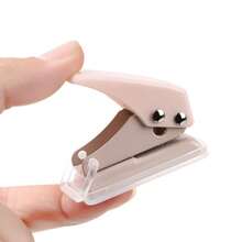4Pcs Single Hole Punch 10 Sheets Circle Punch Capacity Mini 1/4 Inch Hole Puncher With Non-Slip Removable Base For Crafts Scrapbooks - A - View 8
