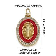 1pc Copper Human Figurine, Hexagram Pendant DIY Bracelet Necklace Anklet Charm, Suitable For Easter, Christmas, Adult Gifts - Multicolor - View 13