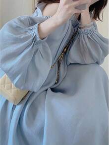 Women Long Dresses - Blue/Premium Version (Blogger Recommendation - Bestselling Item) - View 4