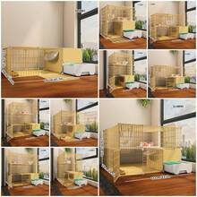 Multi-Layer Cat Villa With Built-In Litter Box, Modular Design Home Cat Cage With Drawer Litter Box - Multicolor - View 4