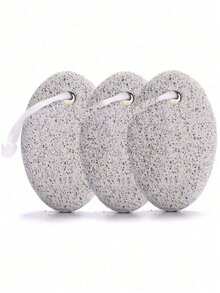 1pc/3pcs Natural Foot Pumice Stone For Feet,Lava Pedicure Tools Hard Skin Callus Remover For Feet And Hands - White&Red Foot Rub / Foot Washing Stone / Foot Grinding Stone - Multicolor - View 4