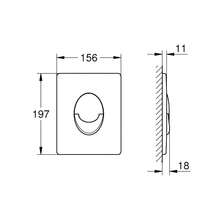 适用于高仪隐藏式水箱的气动面板 - 多色 - 查看 4