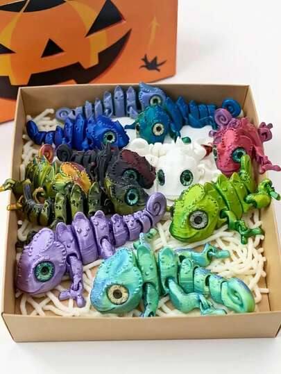 1pc/5pcs/10pcs Axolotl Figurine, Animal Model With Realistic Eyes, Movable Joints, Variety Of Colors, Suitable For Home Decor, Party Favors, Holiday Gifts