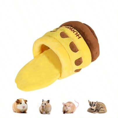 ITANDME Honeypot Small Animal Hideout Guinea Pig Hideout Honeypot Guinea Pig Bed, Honeypot Small Pet Beds For Guinea Pigs, Hamsters, Flower-Branch Mouse, Chinchillas And Other Small Pets