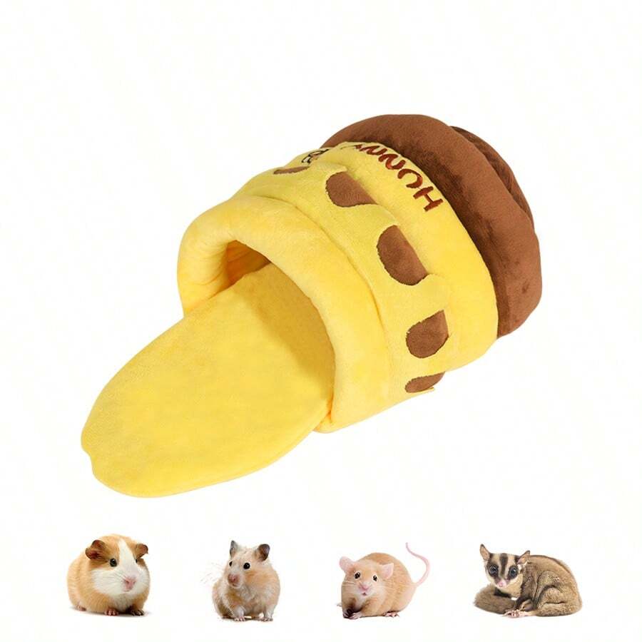 ITANDME Honeypot Small Animal Hideout Guinea Pig Hideout Honeypot Guinea Pig Bed, Honeypot Small Pet Beds For Guinea Pigs, Hamsters, Flower-Branch Mouse, Chinchillas And Other Small Pets - View 1