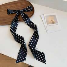 1/2pcs Vintage Neck Tie Polka Dot Scarf, Premium Long Ribbon Fashion Versatile Necktie Hairband Waist Belt Bag Accessory (Slight Color Difference May Exist Between Batches) - Multicolor - View 5