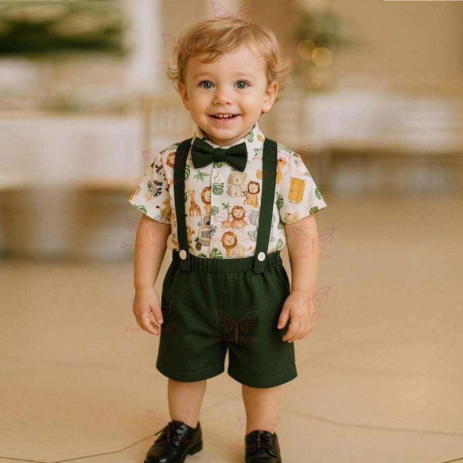 Baby Boys Sets - xanh quân đội - Xem 1