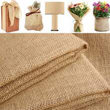 Natural Linen Fabric - Suitable For Decoration, Handicrafts, Home, Wedding, Tablecloths, Gardening, Plant And Tree Covers, And Various Other Uses - Multicolor - View 2