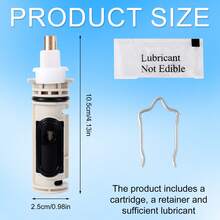 1pc 1222 Replacement Cartridge Compatible With Tub Shower, Faucet Replacement Parts Shower Cartridge Replacement 1222 Cartridge Shower Accessories - A - View 6