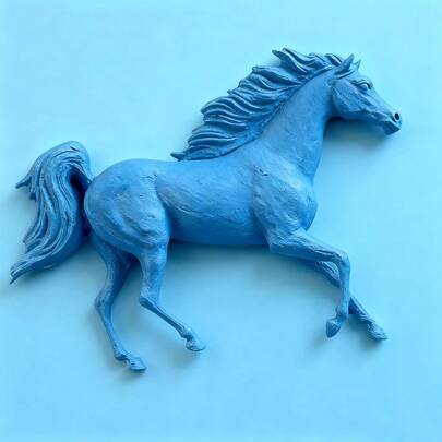 Horse-Shaped Silicone Mold For Making Plaster, Clay, And Resin Crafts, Keychains, Necklaces, Jewelry Accessories, Etc. Suitable For DIY Crafts, Reusable, And Easy To Demold.