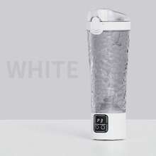 Automatischer Rührkopf mit digitaler Anzeige, multifunktionale selbstrührende Kaffeetasse, Reise-Wasserflasche, Proteinpulver-Shaker-Flasche geeignet für Milch, Schokolade, Mokka, Kaffee, Milch, Schokolade und Mokka, Batteriekapazität: 1300mAh - Verschiedenfarbig - Übersicht 14