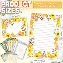 1 Set Envelope & Letter Paper Set, Vintage Butterfly & Floral Design, Creative Love Letter, High-Quality Stationery - A - View 2