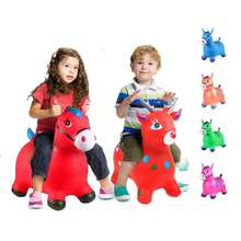 Cheap Inflatable PVC Ride-On Deer Toy For Kids, Cute Animal Toys - Green - View 3
