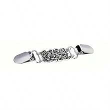 1/4/6个复古合金毛衣夹，女士腰夹，衬衫胸针夹，服装胸针夹，适合日常佩戴 - 銀色 - 查看 14