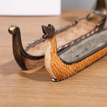 1 chiếc giá đỡ nhang hình thuyền rồng phong cách Bắc Âu cổ điển, vật trang trí để bàn, trang trí lối vào/phòng khách, quà tặng lư hương sáng tạo, điểm nhấn trang trí nhà cửa độc đáo, món quà tuyệt vời. - A - Xem 7