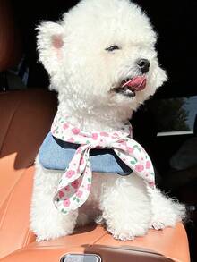PETCIRCLE 1 pièce Accessoire mignon pour chien de compagnie ou chat, petit chien ou chiot, nœud papillon rose romantique et adorable pour l'extérieur, style décontracté et mode - Multicolore - Voir 2