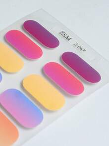 16 miếng dán móng tay dạng gel màu nude, bán khô, không cần đèn UV, chất lượng salon, bền lâu. - Nhiều màu - Xem 6