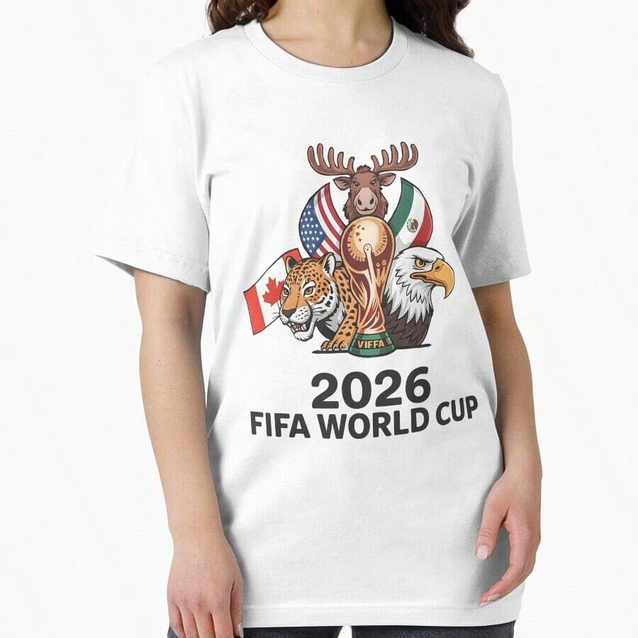 2026 World Cup Soccer Tournament 2026 Essential T-Shirt - trắng - Xem 1