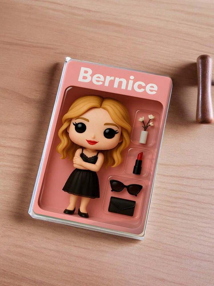 Customized Figurine Portrait, Personalized Digital Portrait Art, Custom Photo To Cartoon Acrylic Plaque, Wedding Memento, Personalized Acrylic Memento, Anniversary Gift, Perfect Memento For Special Ones, Personalized Photo Stand, Office Decor, Elegant Living - Multicolor - View 5
