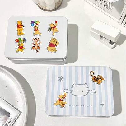 50 piezas Paquete de pegatinas, equipaje, portátil, funda de teléfono, decoración de álbum, resistente al agua, scrapbooking, personaje de dibujos animados, versión autorizada, diseño de tatuaje, cuaderno, decoración de funda de teléfono