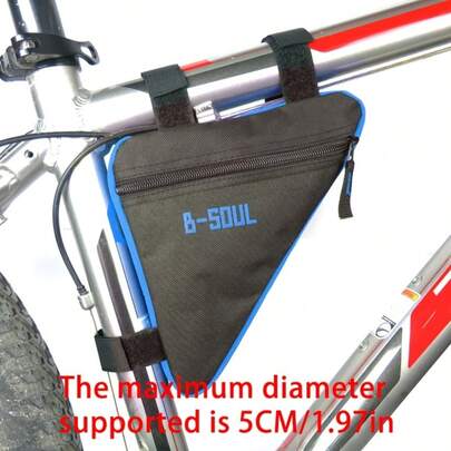 This New Triangular Bicycle Bag Is A Quick-Release Frame Bag For Mountain Bikes. The Front-Mounted Design Allows It To Perfectly Fit Into The Triangular Area Of ​​The Bicycle Frame, Transforming Unused Corner Space Into A Practical Storage Area Without Interfering With Pedaling Or Steering.