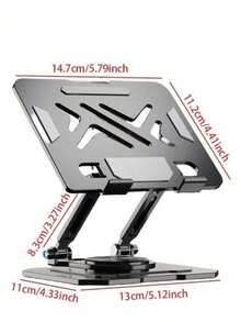 New Desktop Tablet Metal Stand, Rotatable Foldable Tabletop Live Streaming Stand, Slouchy Cooling Tablet PC Stand For Study And Watching Videos - View 7