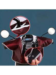 All-Season Electric Bicycle Front Rain Cover, Dust-Proof Central Control Dashboard & Handle Cover, Suitable For Rainy Weather To Check Battery Level - Multicolor - View 8