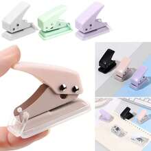 4Pcs Single Hole Punch 10 Sheets Circle Punch Capacity Mini 1/4 Inch Hole Puncher With Non-Slip Removable Base For Crafts Scrapbooks - A - View 7